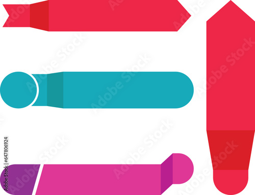 Title, Heading Text Infographics Banners