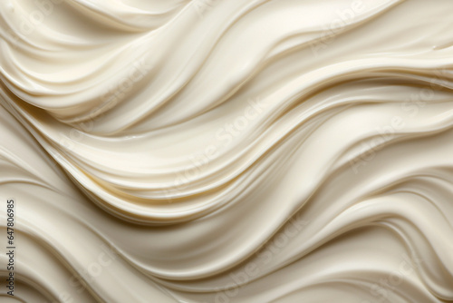 Cosmetic smear cream texture or yoghurt