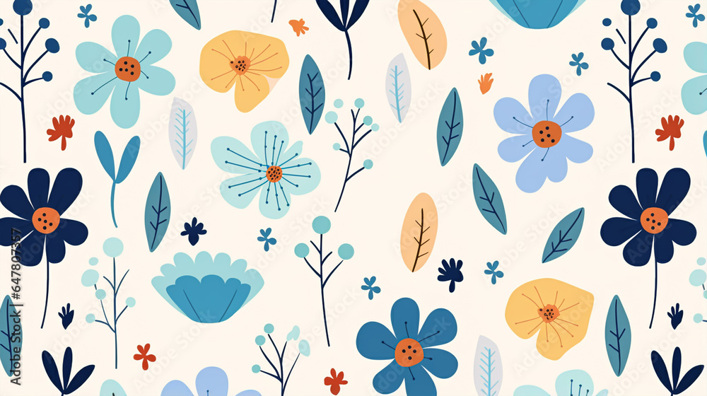 flower seamless pattern Background