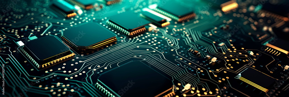 showcasing a close-up of a circuit board texture, highlighting the precision and complexity of microchips and connectors. showcasing a close-up of a circuit board texture, highlighting the precision and complexity of microchips and connectors.