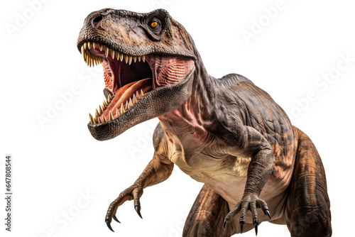 T-Rex dinosaur isolated on a white background © Venka