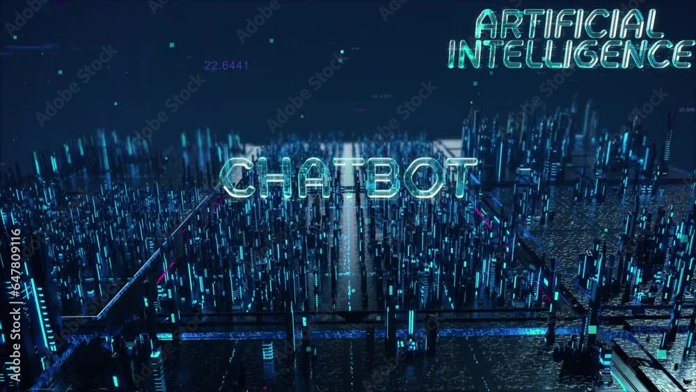 Enter The ChatGPT with digital technology hitech concept