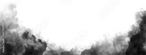 Black clouds. Clouds with transparent background of black color. Bottomless clouds. Clouds PNG. Cloud frames loose clouds and backgrounds with cloud textures with transparencies. photo