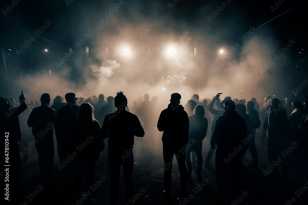 eople at concert with smoke overlay texture eople at concert with smoke overlay texture