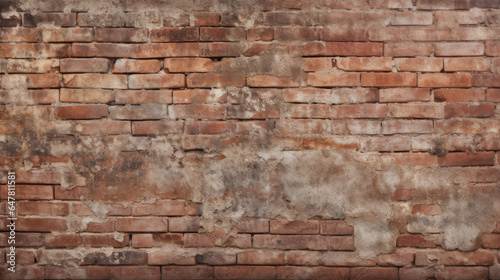 Antique Brickwork Texture  A Flat Surface Unveiling the Timeless Beauty and Weathered Character of Aged Bricks