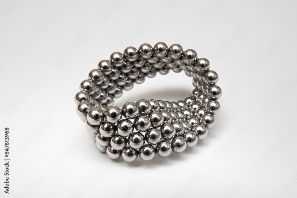 Moebius strip made of neodymium magnetic balls Moebius strip made of neodymium magnetic balls