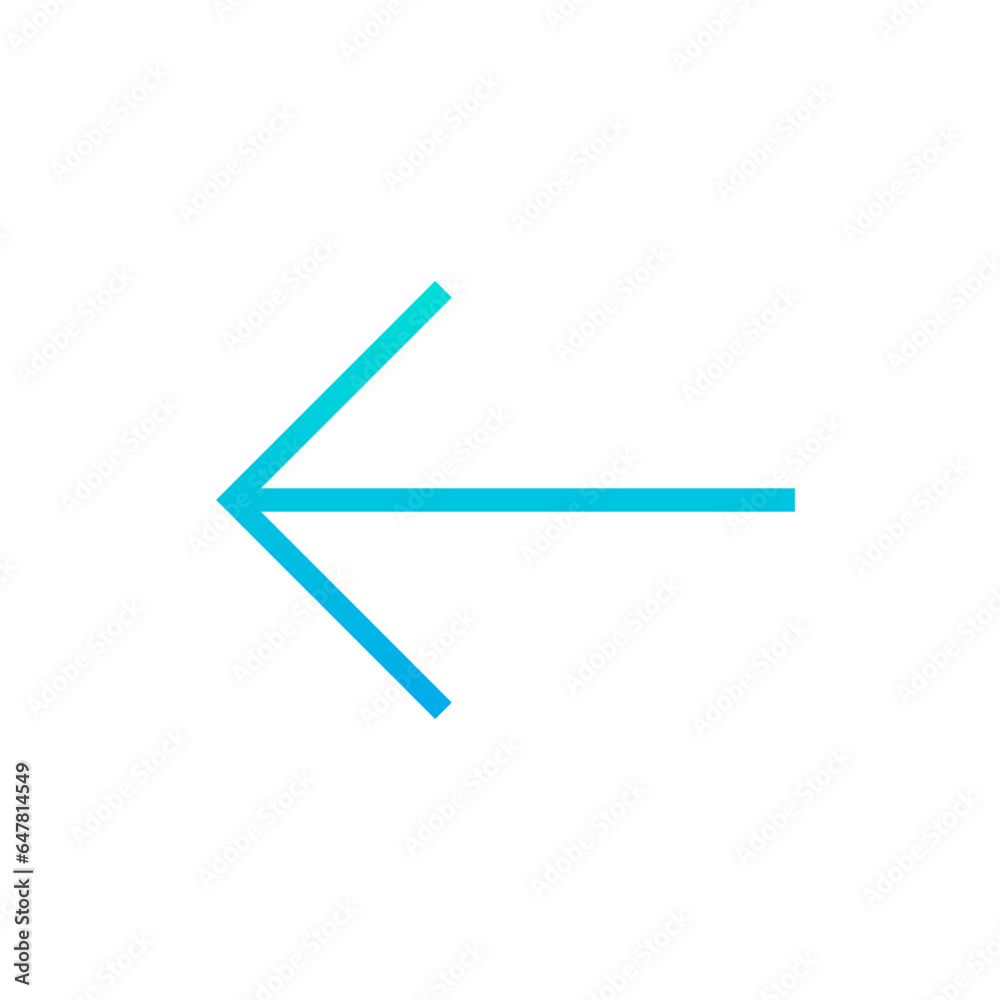 Outline gradient Left Arrow icon Outline gradient Left Arrow icon