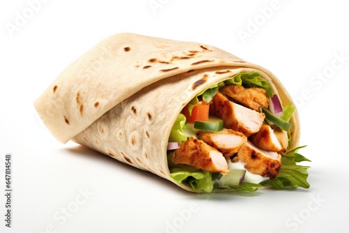 Delicious Chicken Wrap Isol...