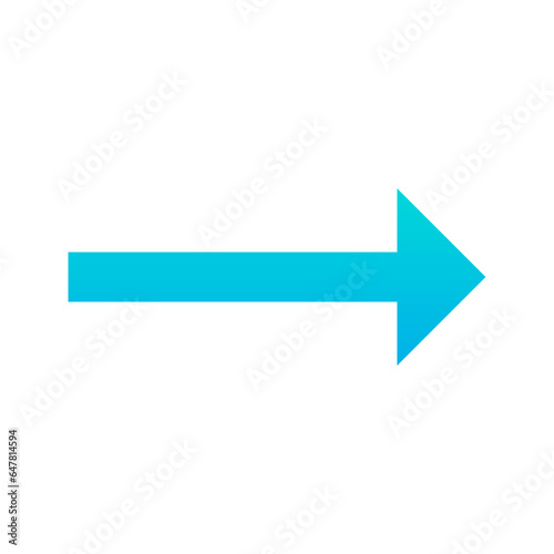 Outline gradient right arrow icon