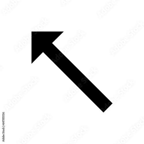 Outline Upper left arrow icon