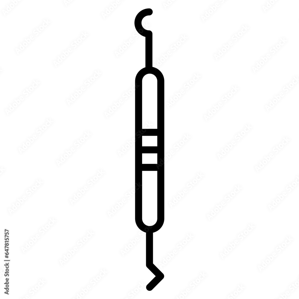 Outline Dental dental scaler icon Outline Dental dental scaler icon