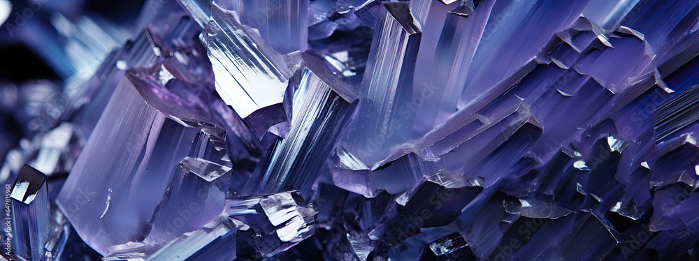background of translucent purple minerals, precious crystal structure gemology closeup, wallpaper, AI