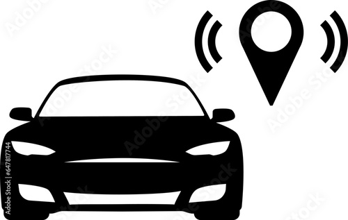 Vector illustration of a car on a transparent background