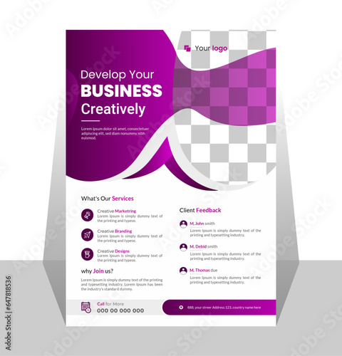 Creative professional a4 flyer, flyer template layout design, business flyer, Business brochure flyer design layout template, corporate banners and leaflets
