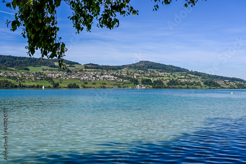 Birrwil, Hallwilersee, See, Seeufer, Seeuferweg, Seerundfahrt, Naturschutzgebiet, Dorf, Meisterschwanden, Schifffahrt, Aargau, Sommer, Schweiz photo