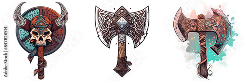 Battle Axe Viking logo 2D