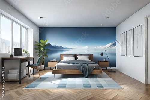 modern living room interior with sofa