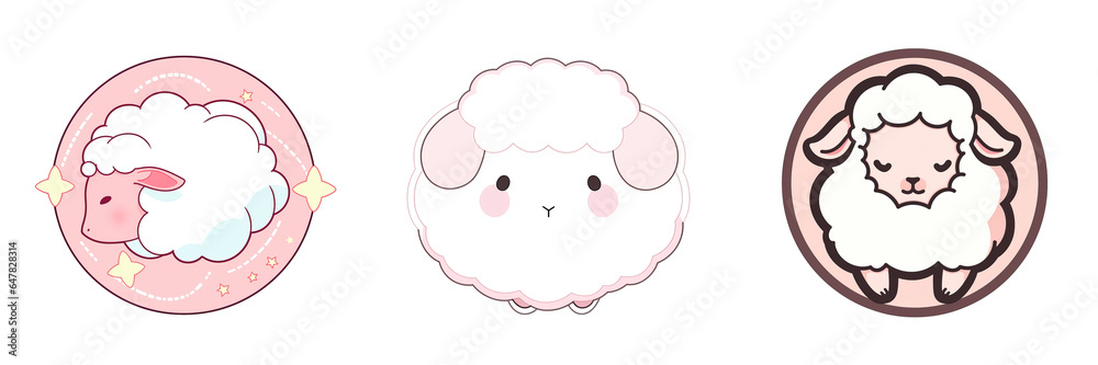 Lamb or Sheep Logo 2D