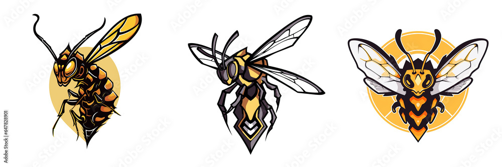 Wasp Bee Logo 2D