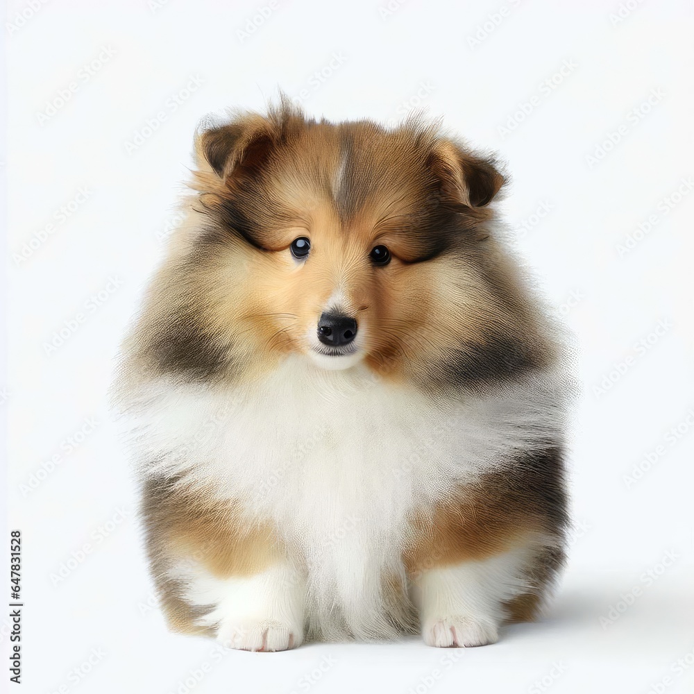 Baby Shetland Sheepdog's Precious Moments, Generative AI