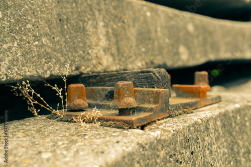 close up of a railway