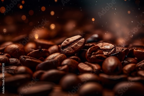 coffee bean background, generative ai