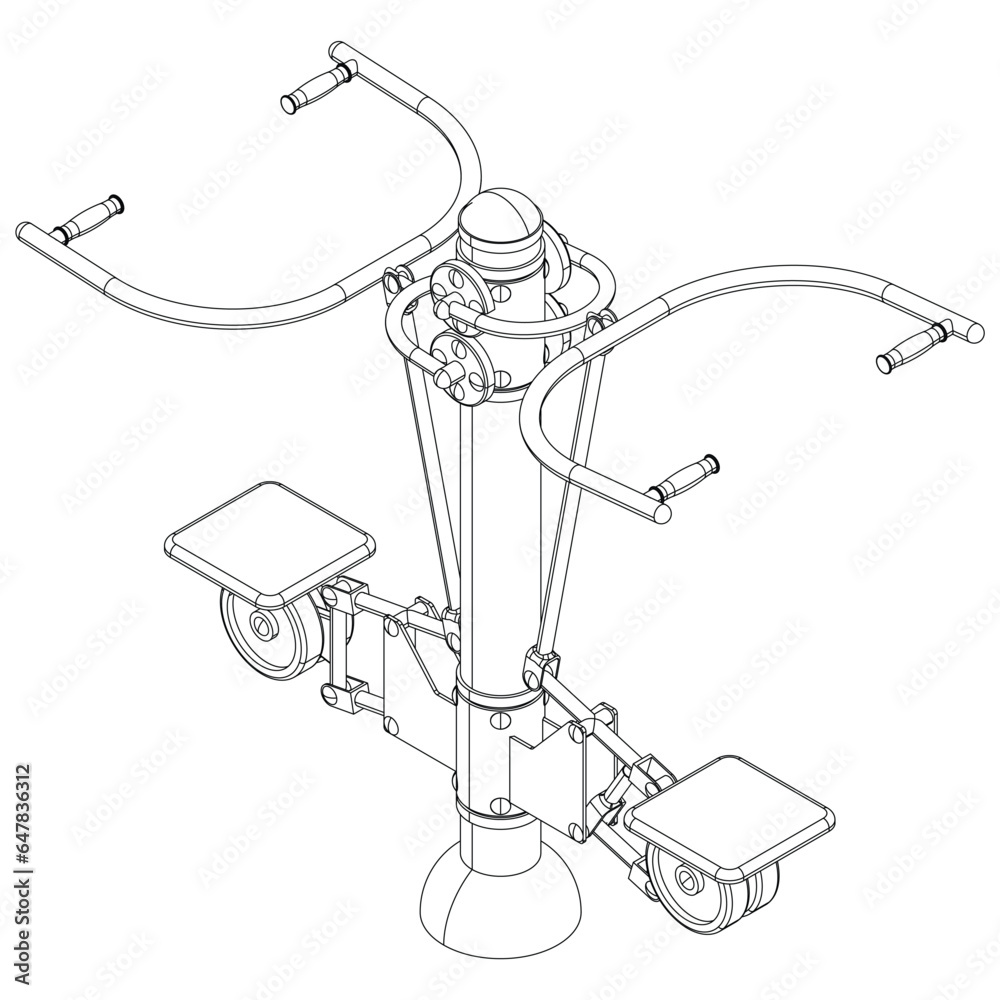 Street workouts strength training equipment. Pıll chair. Equipment for urban outdoor fitness. Vector illustrations. Street workouts strength training equipment. Pıll chair. Equipment for urban outdoor fitness. Vector illustrations.
