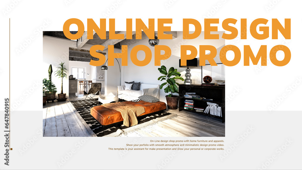 Online Design Shop Promo 1 Stock Template Adobe Stock