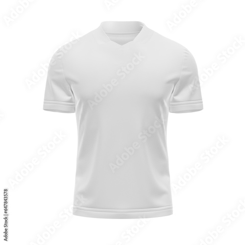 a blank White Open Stub T-Shirt isolated on a white background © Bruno