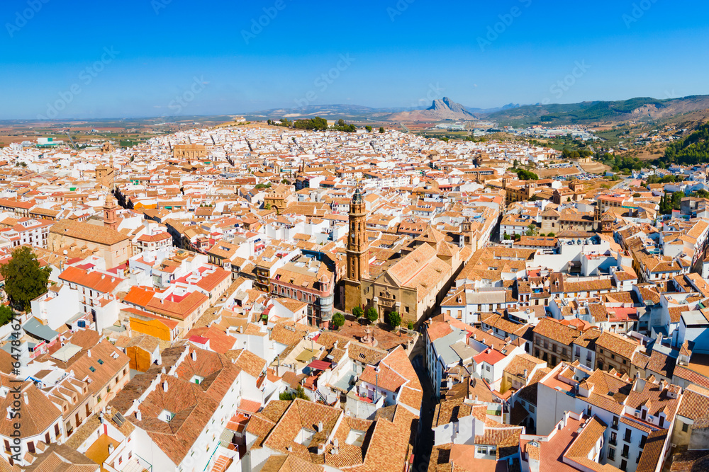 Fototapeta premium Saint Sebastian Parish Church in Antequera city, Spain