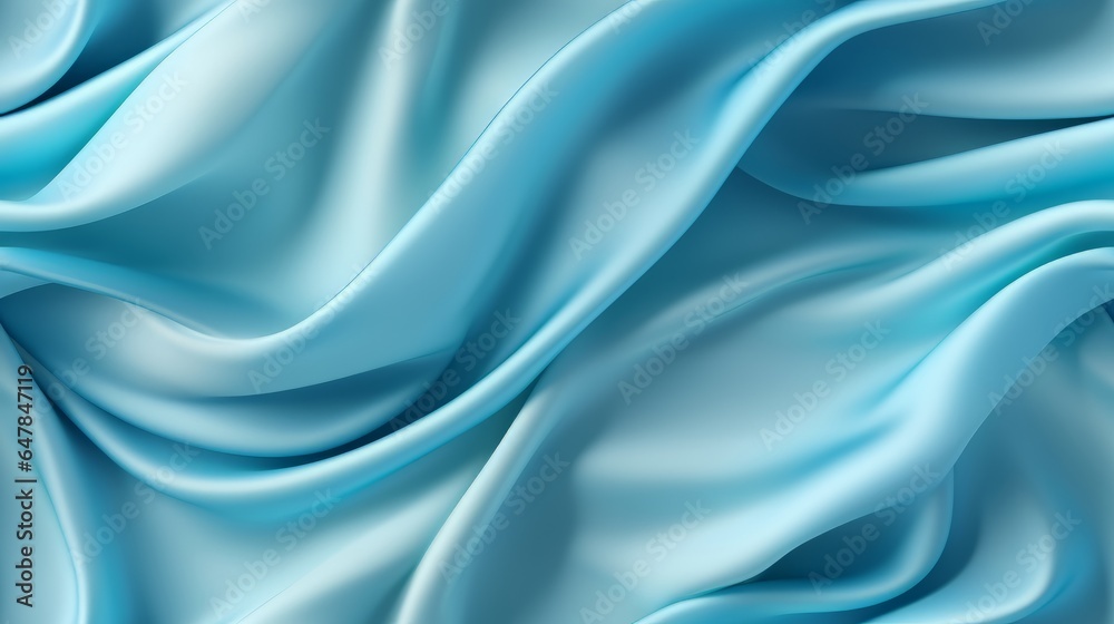 Azure fabric wonder. Gentle waves on a shiny surface. Celebrate design with grace.