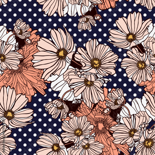 vintage seamless floral pattern