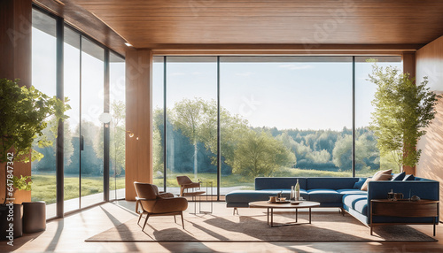 Modern living room im modern bright light design