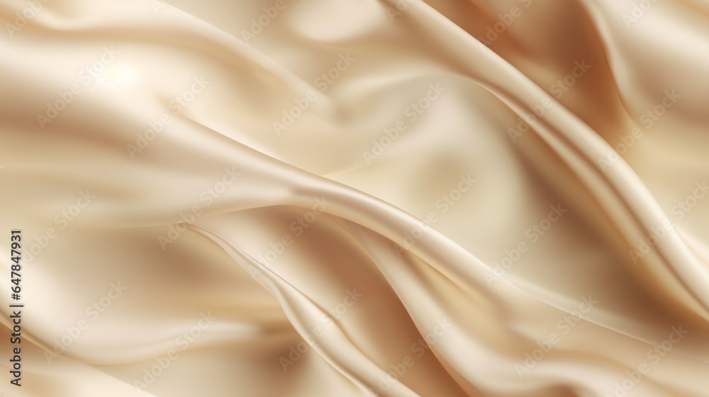 Beige fabric tales. Gentle wavy and shiny. A backdrop for design dreams. Dive into luxury. Beige fabric tales. Gentle wavy and shiny. A backdrop for design dreams. Dive into luxury.