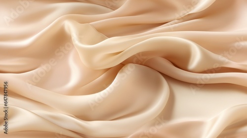 Satin dreams in beige. Gentle waves on a shiny backdrop. A celebration of subtle beauty. Perfect for designers.