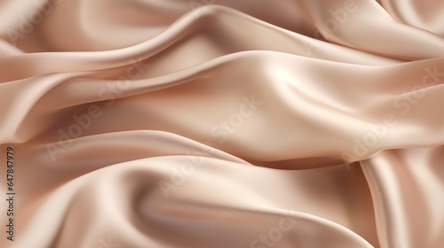 Celebrate with beige fabric. Gentle wavy and shimmering. Design with sophistication. Waves of beauty.