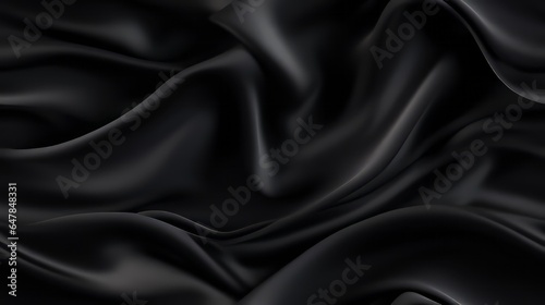 Celebrate with black fabric. Gentle wavy and shimmering. Design with sophistication. Waves of beauty.