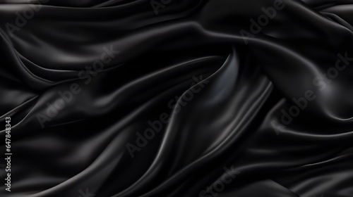 Black elegance on fabric. Soft wavy and shimmering. A designer's dream. Ideal for elegant projects.