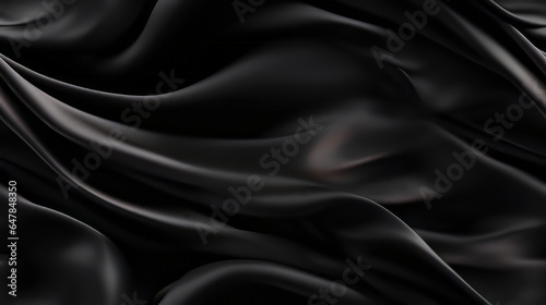 Black elegance in fabric. Gentle waves and shine. Celebrate with elegance. Perfect for luxury designs.