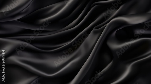 Black satin dreamscape. Dive into luxury. Perfect for sophisticated designs. Waves of beauty.