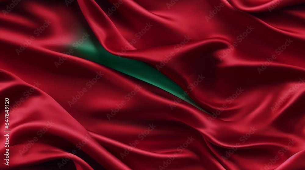 Radiant Emerald Meets Fiery Red. Satin Waves of Passion and Calm. Radiant Emerald Meets Fiery Red. Satin Waves of Passion and Calm.
