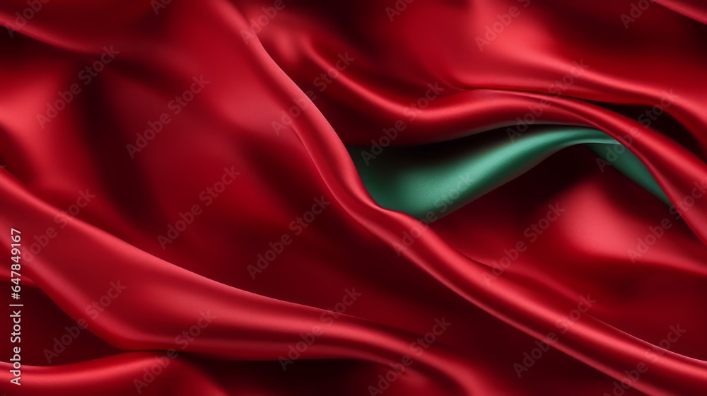Waves of Emerald and Red Elegance. Silky Smooth and Dynamic. A Designer's Delight. Waves of Emerald and Red Elegance. Silky Smooth and Dynamic. A Designer's Delight.