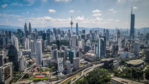 Photography The aerial view of Kuala Lumpur in Asia