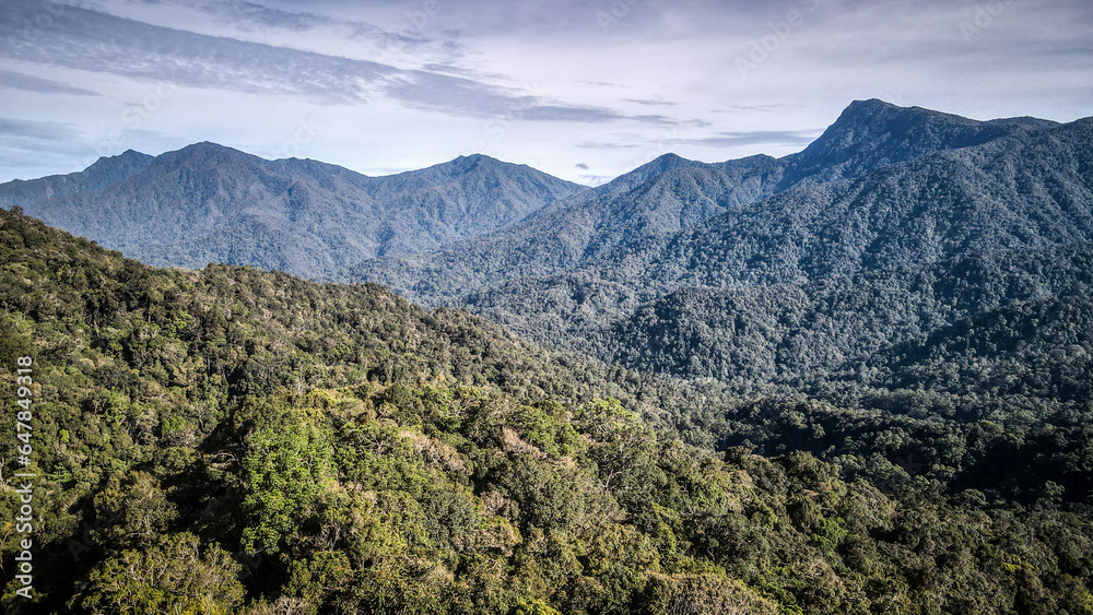 The aerial view of Cameron Highlands in Malaysia The aerial view of Cameron Highlands in Malaysia