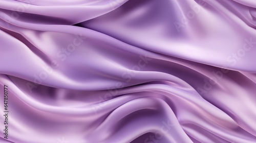 Lavender satin dreamscape. Luxurious waves on fabric. Ethereal elegance for design. Ideal for calming backgrounds.