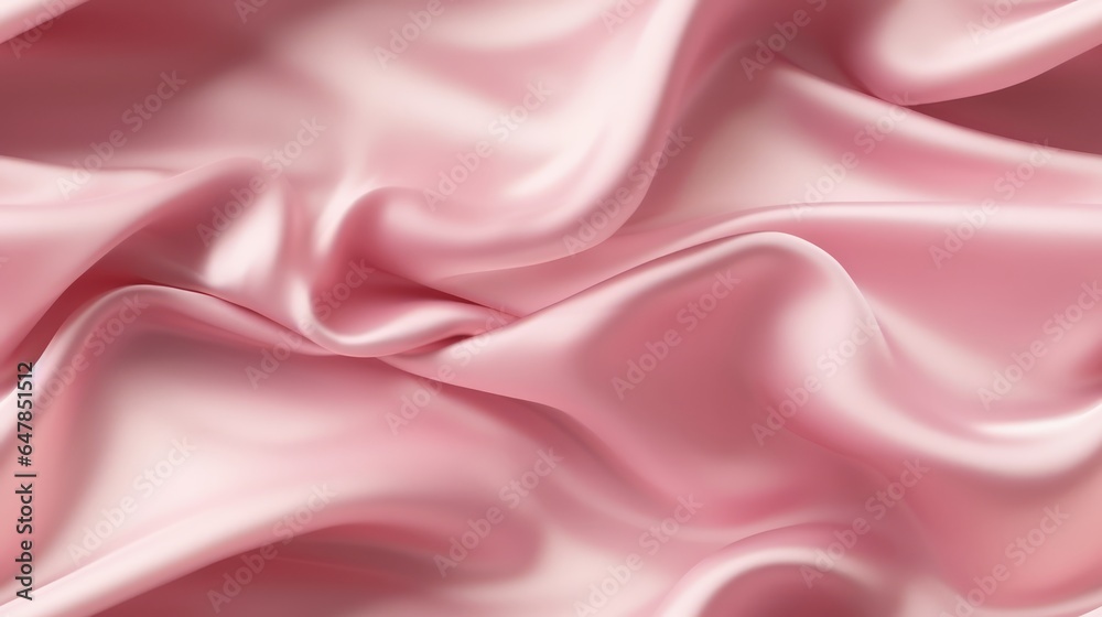 Fototapeta premium Pink fabric glow. Waves of elegance. Design with romance. Perfect for luxury projects.