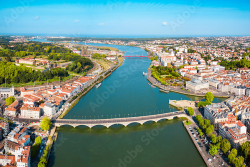 Bayonne aerial panoramic view, France © saiko3p
