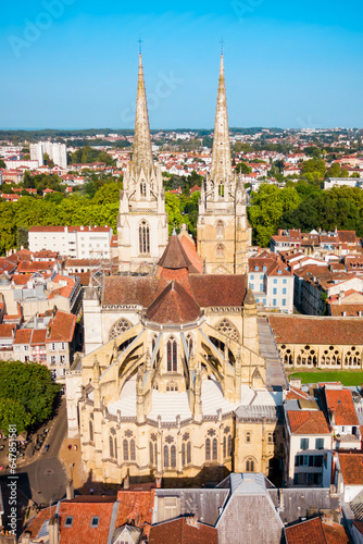 Bayonne aerial panoramic view, France photo