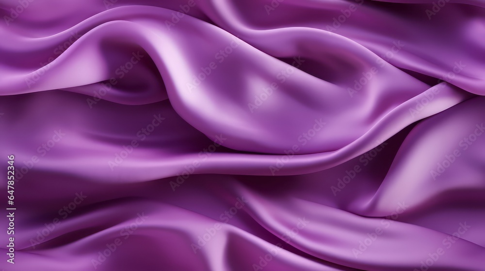 Fototapeta premium Purple satin tales. Lustrous waves. Celebrate with regality. Perfect for projects.