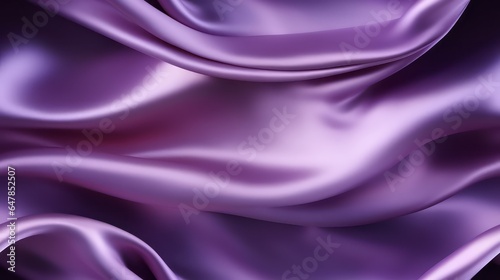 Purple fabric radiance. Waves of elegance on a reflective surface. Design with a touch of the monarch. Perfect for luxury projects.